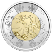 $2 Discovery of Insulin Special Wrap Roll (2021) Available Coloured and Uncoloured image 1