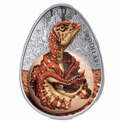 1 oz. Pure Silver Glow-in-the-Dark Coin - Hatching Hadrosaur - Mintage: 4,000 (2019) image 0
