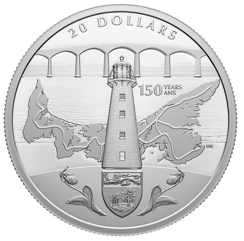 2023 $20 FINE SILVER COIN - 150TH ANNIVERSARY OF PRINCE EDWARD ISLAND JOINING CONFEDERATION image 0