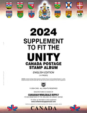 UNITY CANADA POSTAGE STAMP ALBUM - 2024 UNITY SUPPLEMENT ENGLISH image