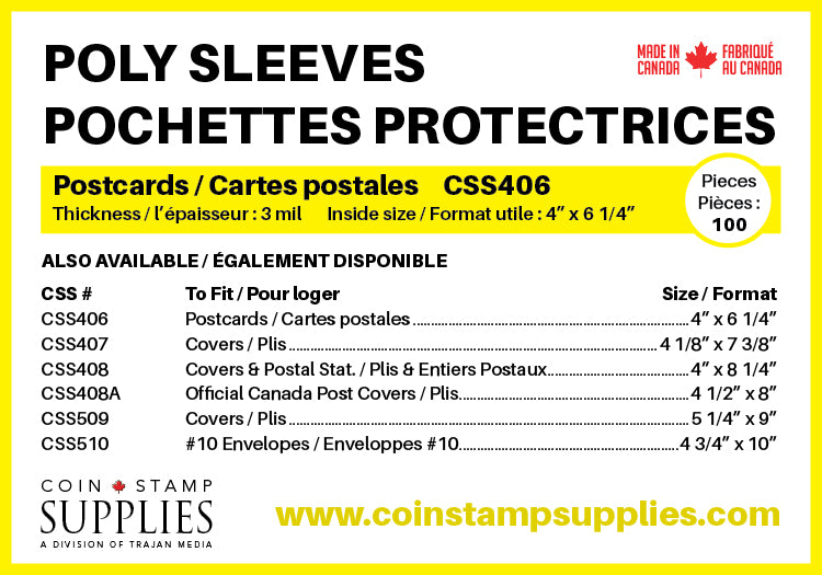 POLY SLEEVES FOR COVERS &amp; POSTCARDS - 3 MIL - 406 image