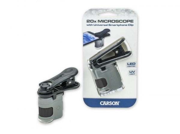 CARSON MM-380 20X MICROSCOPE WITH UNIVERSAL SMARTPHONE CLIP image 5