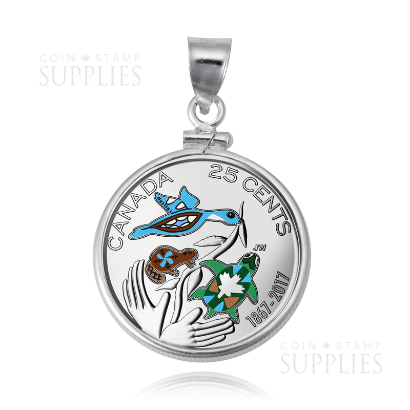 Screw-Top Coin Bezels: Perfect Fit for Your Coins - 25-Cent Plain image