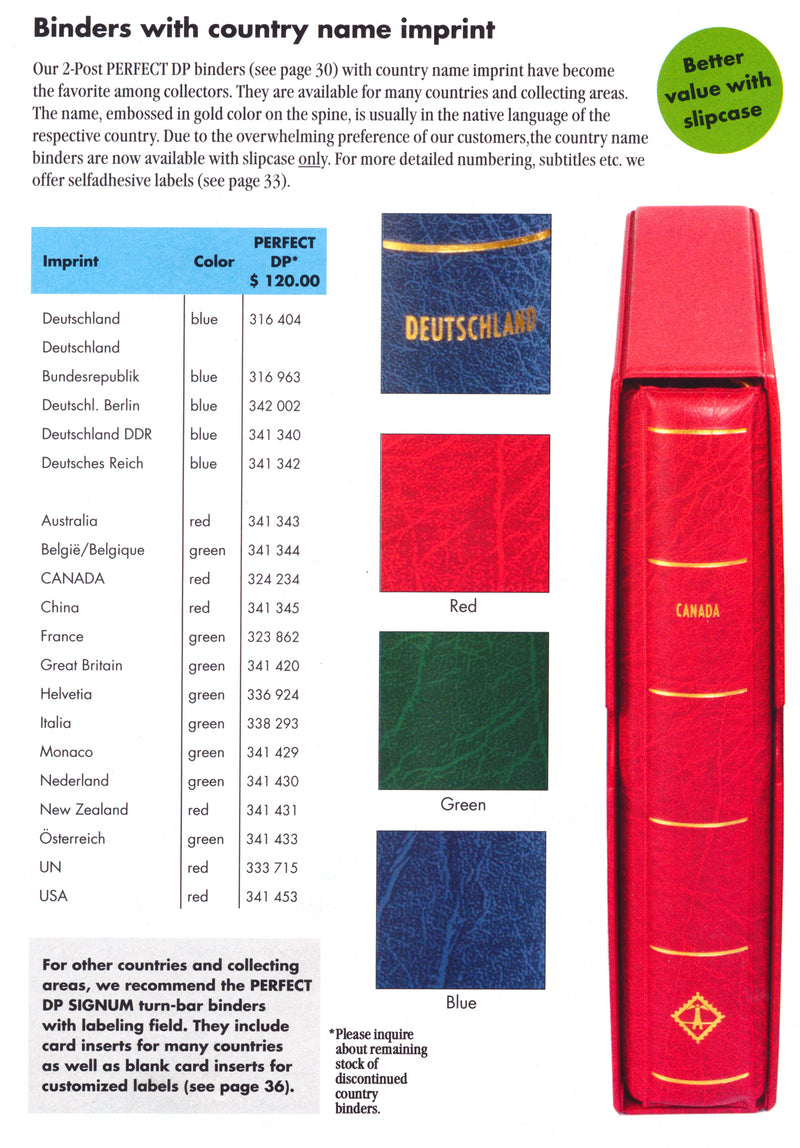 PERFECT DP Binders with Country Name Imprint image 1