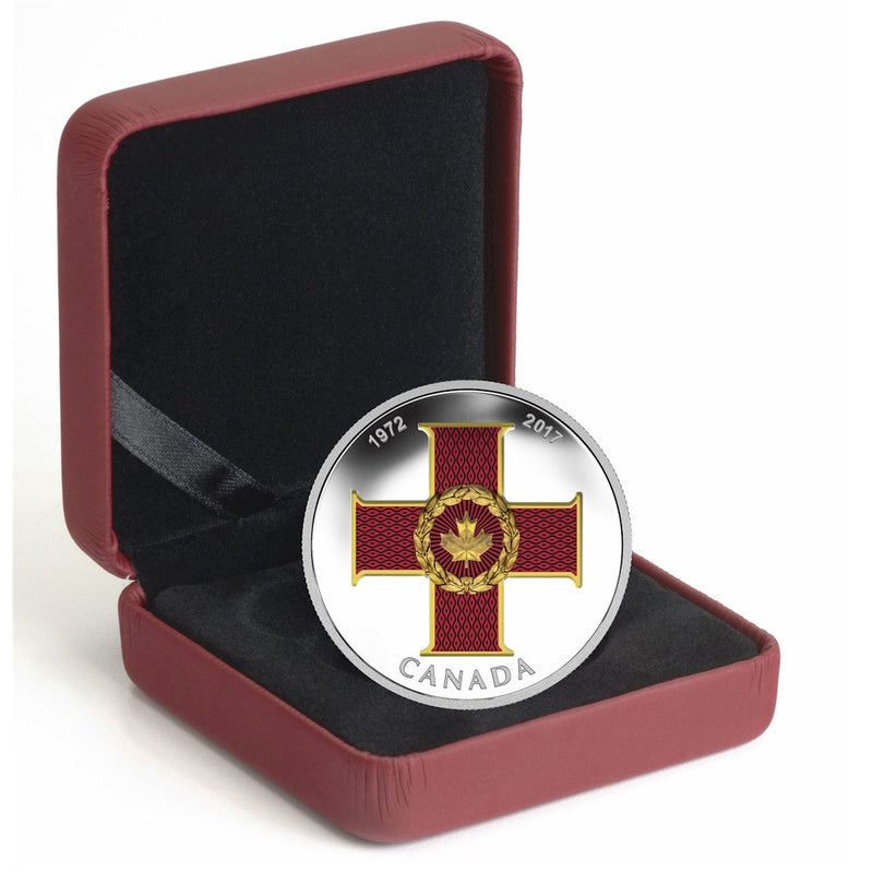 1 oz. Pure Silver Coloured Coin - Canadian Honours Collection: 45th Anniversary of The Cross of Valour image 2