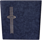 SUPERSAFE 20 Pocket Pages (Archival) - Oversized 9.5x11 - King Size Blue Binder image
