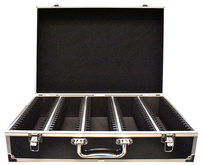 Falcon Series 100 Slab Box - Front Handle - Diamond Pattern / Black