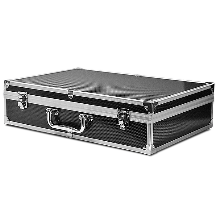 Falcon Series 100 Slab Box - Front Handle - Diamond Pattern / Black