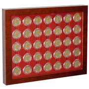 LOUVRE Coin Showcases with BLACK trays (not red as pictured) image 2