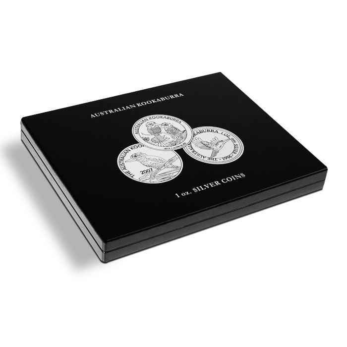 Volterra UNO de Luxe presentation case for 20 Kookaburra silver coins in capsules, black image 1