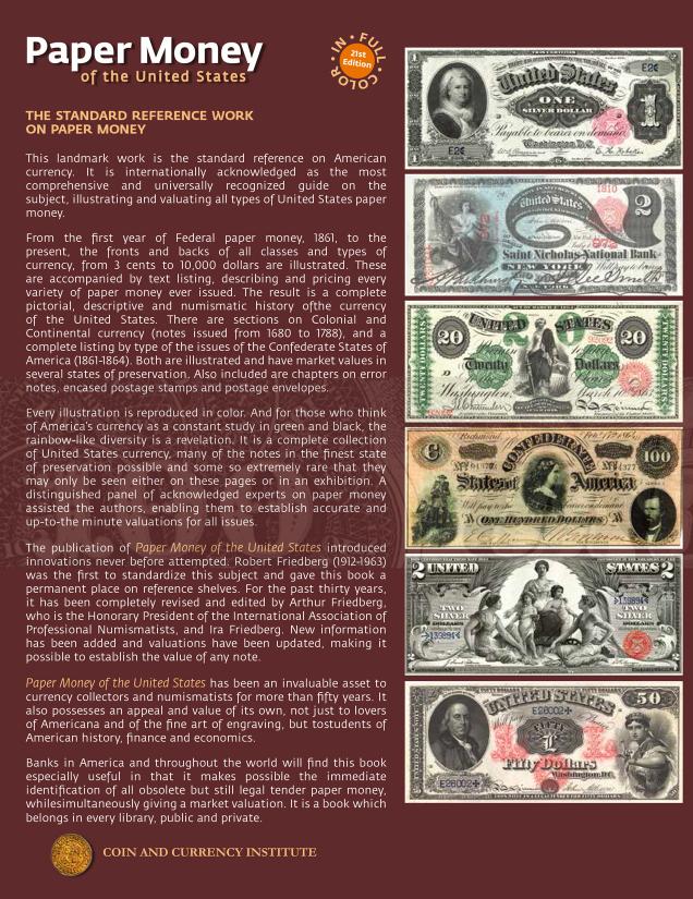 Paper Money of the United States - A complete Illustrated Guide with Valuations image 1