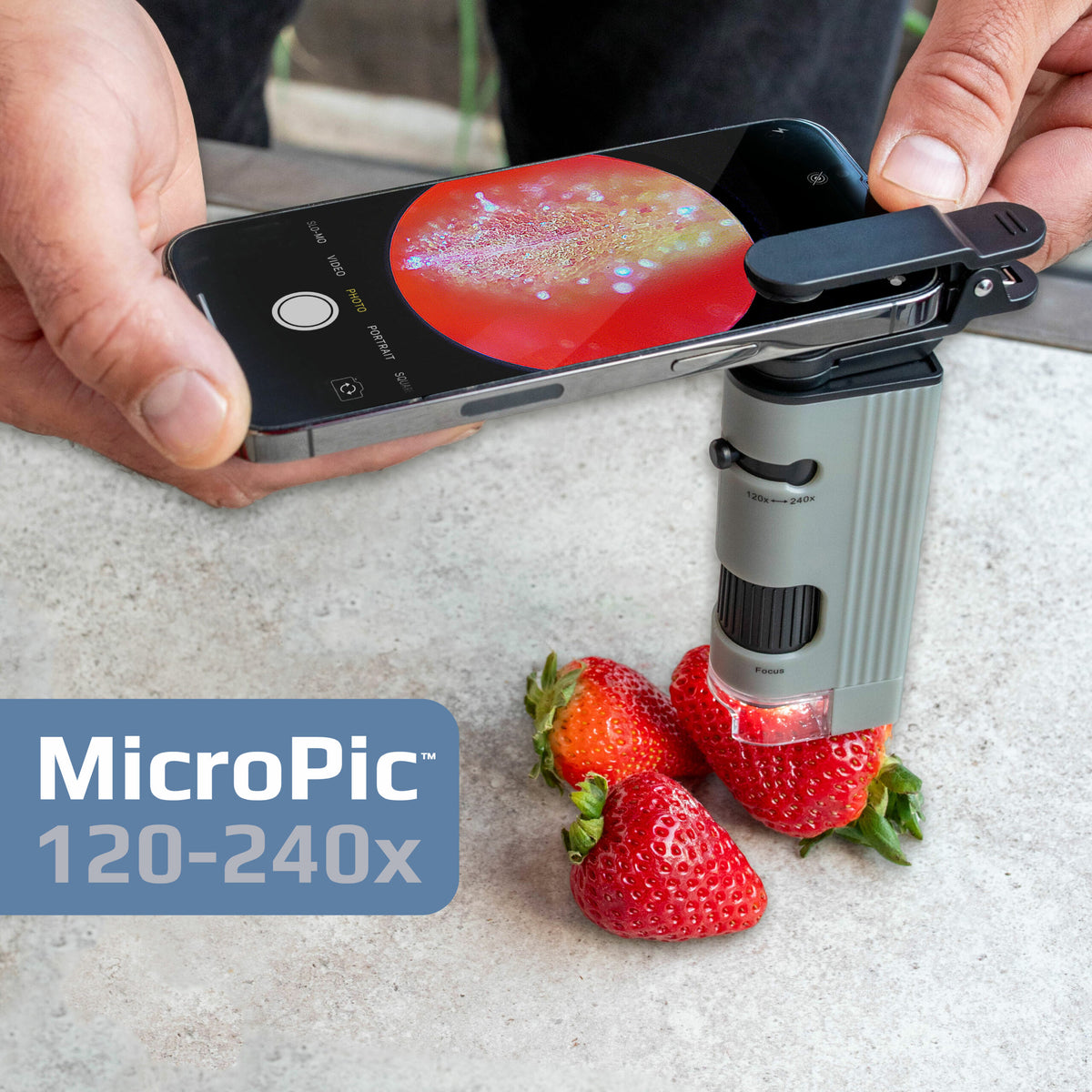 MicroPic 120-240x High-Resolution Pocket Microscope (MP-400) — Coin ...