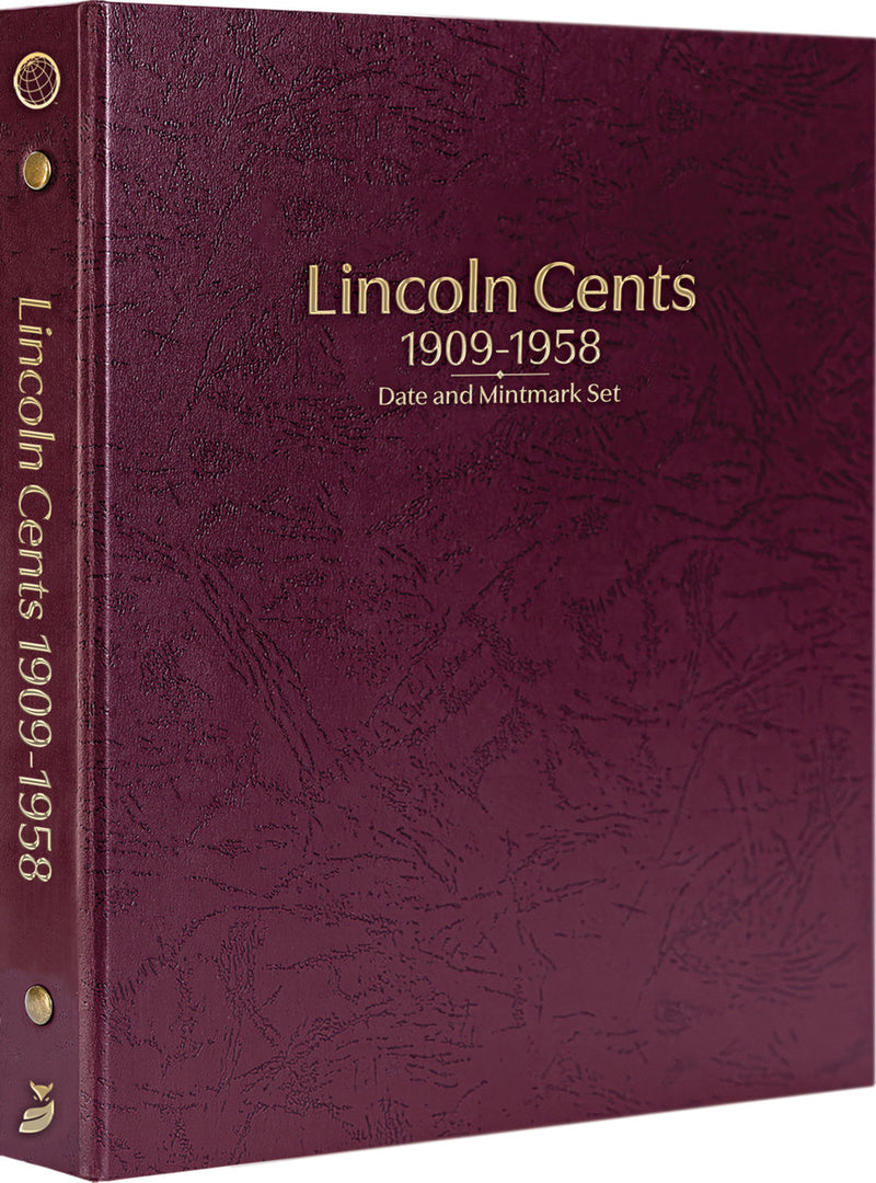 Whitman Prestige Coin Albums - LINCOLN CENTS 1909-1958 BURGUNDY image