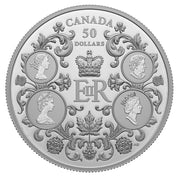 2022 $50 FINE SILVER COIN - QUEEN ELIZABETH II'S REIGN image 0