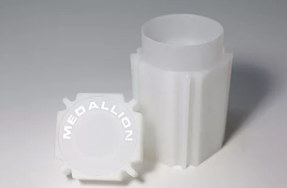 WHITE, LONG LASTING COINSAFE STACKING TUBES FOR COINS AND SILVER BARS - MEDALLION TUBE image