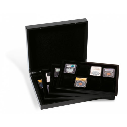 VOLTERRA QUATTRO PRESENTATION CASE FOR 32 SLABS (PCGS, NGC, ETC.), BLACK image 0