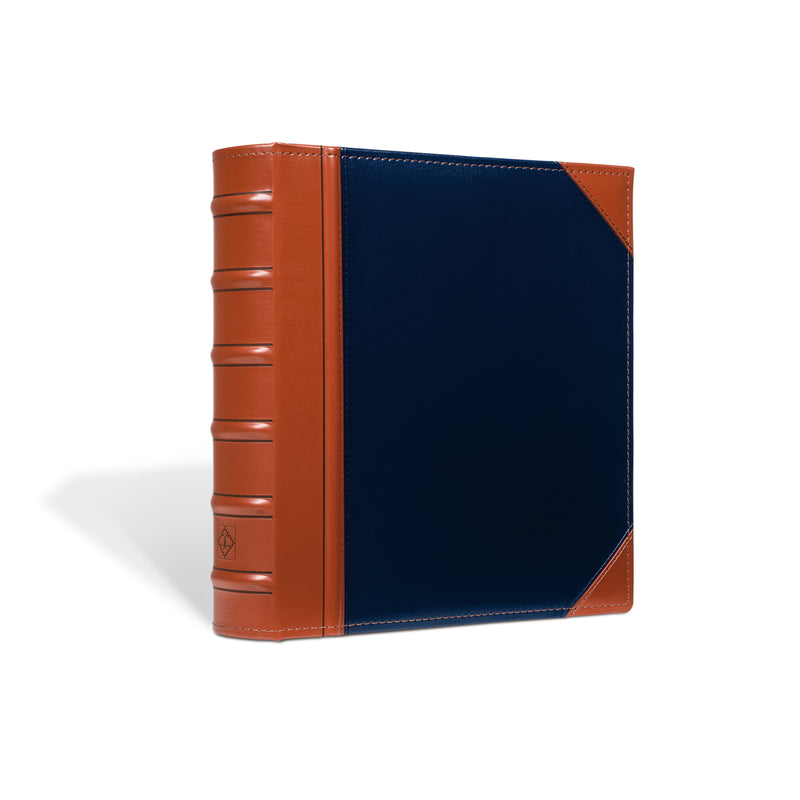 Classic Binder, 3-ring, blue/brown