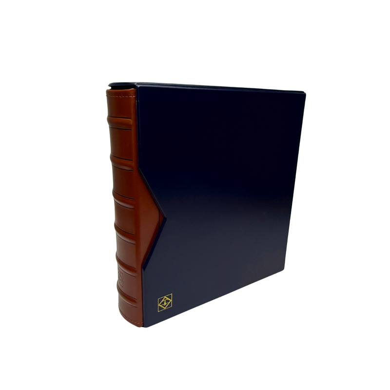 Classic Binder, 3-ring, blue/brown