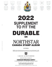 NORTHSTAR CANADA STAMP ALBUM - 2022 NORTHSTAR SUPPLEMENT image