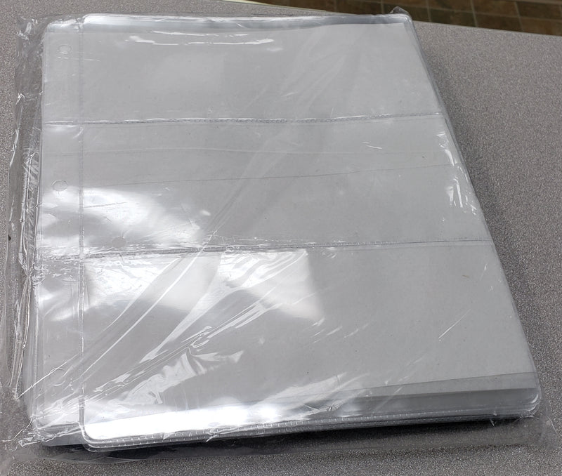 Sheets to hold three banknotes -- single or pack of 50 - Pack of 50 image