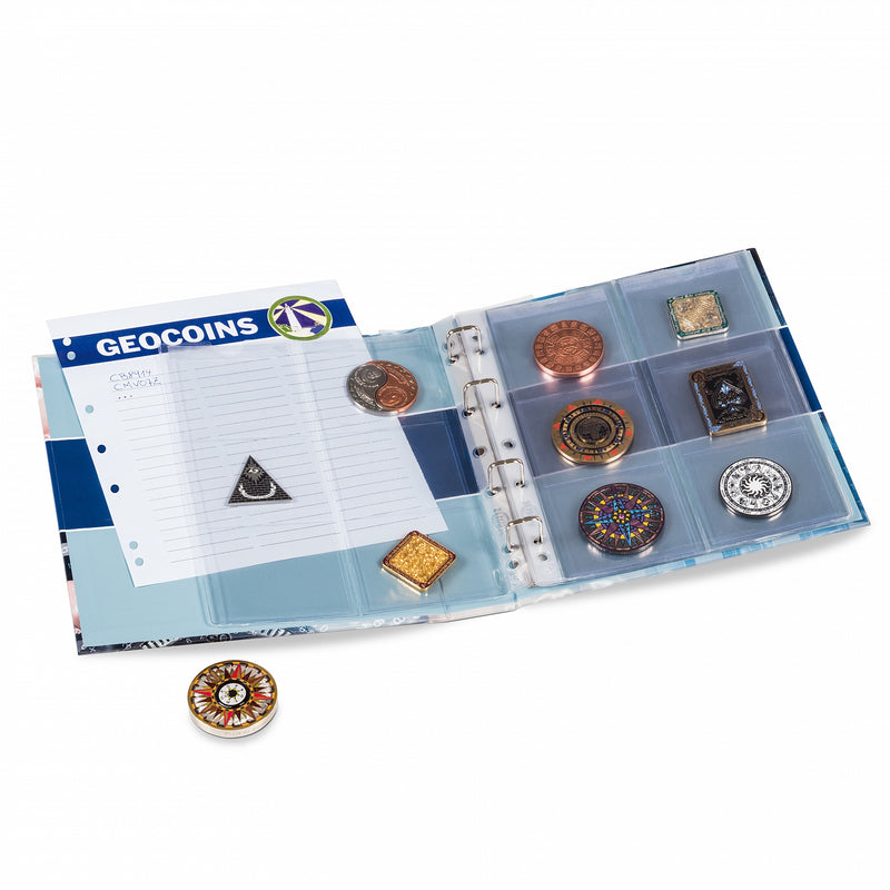 ALBUM FOR GEOCOINS AND TBS, INCL. 5 SHEETS image 1