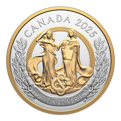 Allegories of Justice and Truth – 1 oz. Fine Silver Coin image 0