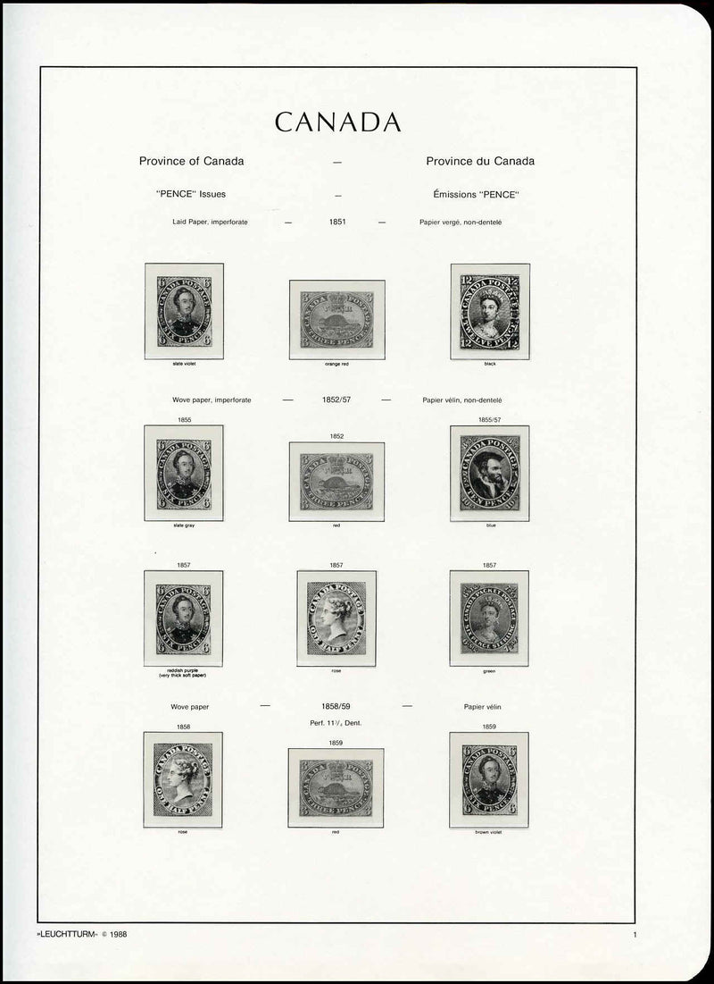 Prestigious Lighthouse Preprinted Album of CANADA -- now RED or BLUE albums image 2