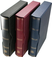 Stockbooks "PREMIUM" with Padded Leather Cover - PREMIUM S32 - EXCLUDES SLIPCASE - SIZE A4* - 32 PAGES - DLH** BINDING - BURGUNDY COVER image