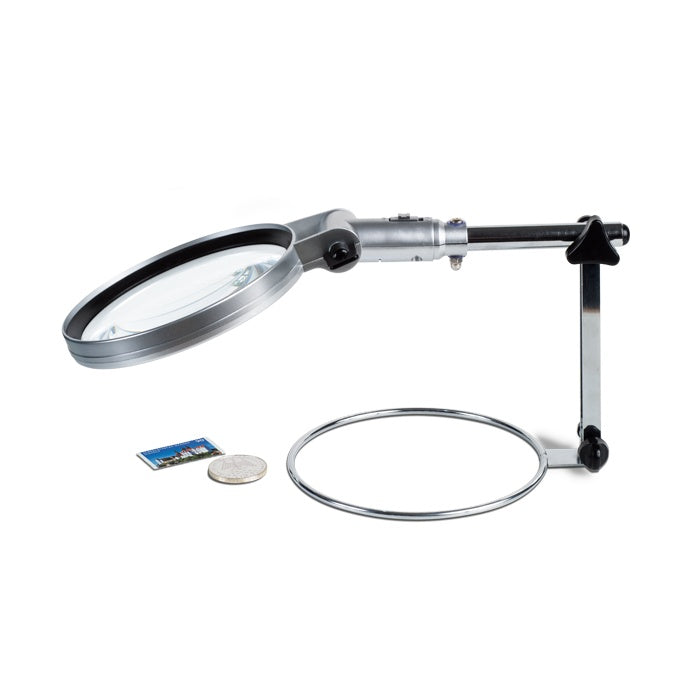 STAND table magnifier with 2x magnification and LED image 2