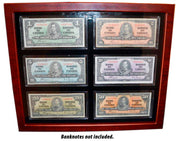 Sharp looking showcases for 6 OR 7 banknotes, including Capsules - Case for 6 banknotes image
