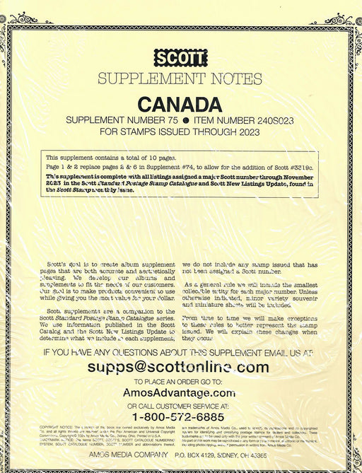 SCOTT SUPPLEMENTS image 0