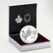 2017 CANADA $15 ZODIAC YEAR OF THE ROOSTER FINE SILVER image 2