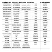 Labels for Coin Boxes - German Coins image