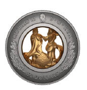 Allegories of Justice and Truth - Multidimensional Fine Silver Coin image 1