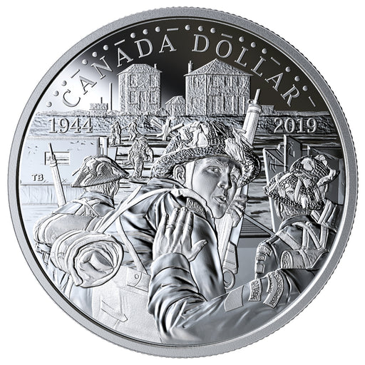 2019 Silver Dollar D-Day Coin image 0