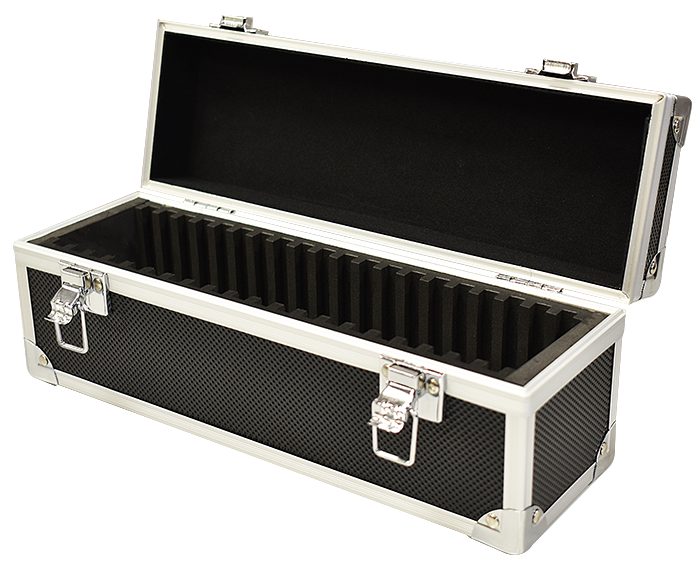 20 Slab Black &amp; Aluminum Box - Solid Top image 1