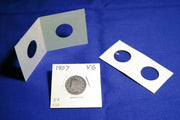 2x2 Coin Holders for stapling, for coins 17.5 mm to 39.5 mm image 1