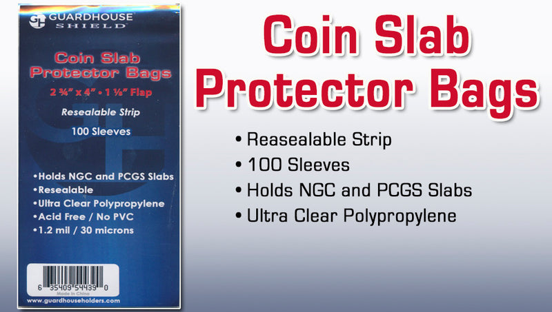 Coin Slab Protector Bags -- acid free / no PVC image 2