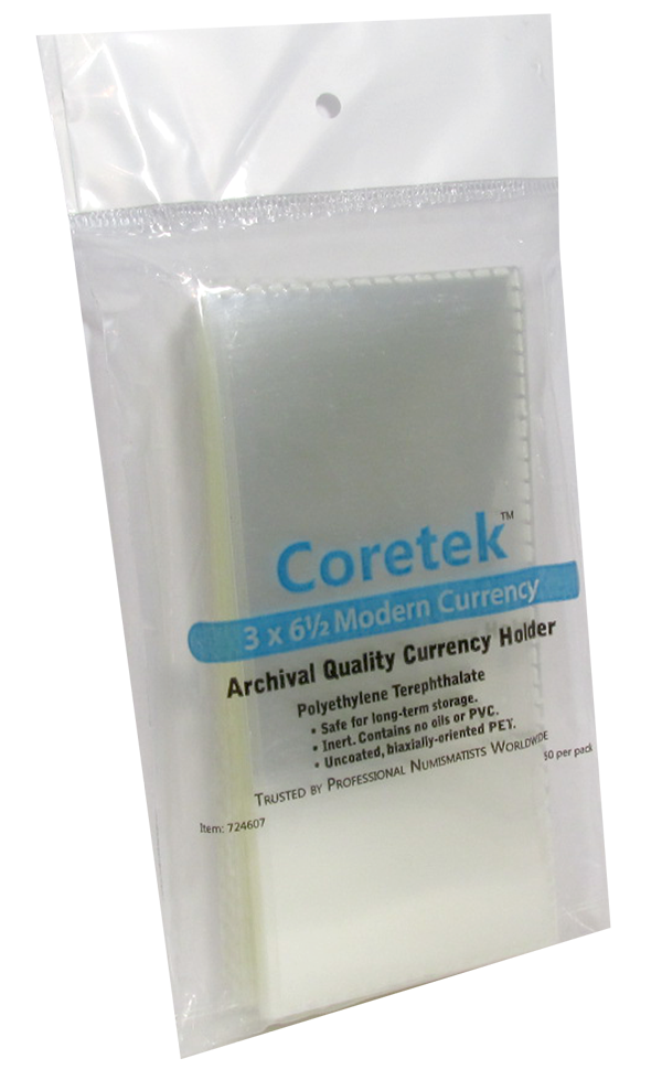 Coretek Museum Grade Currency Holders - Small, Medium and Large image 0