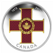1 oz. Pure Silver Coloured Coin - Canadian Honours Collection: 45th Anniversary of The Cross of Valour image 0