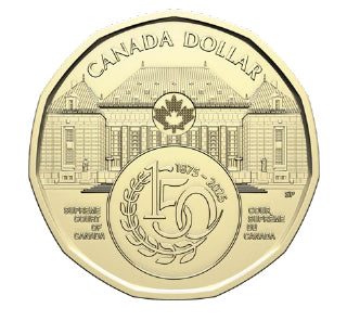 2025 $1 SPECIAL WRAP ROLL - 150TH ANNIVERSARY OF THE SUPREME COURT OF CANADA image 2