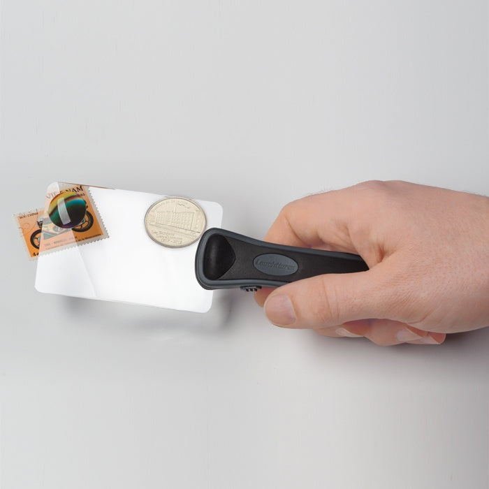 CHOPARZ square illuminated magnifier with 2x and 6x magnification image 0