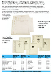 Blank Album Pages with Imprint of Country Name image 1