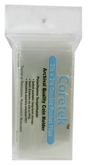 Coretek 2.5 X 2.5" MUSEUM QUALITY FLIPS - 50 PER PACK image 1