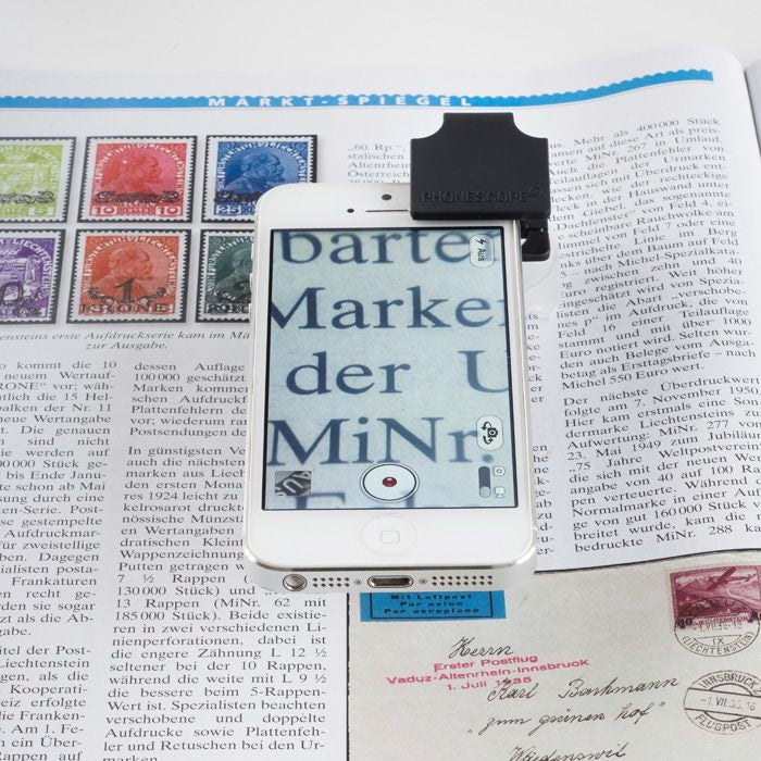 PHONESCOPE, precision macro lens for use with smartphones, up to 60x magnification image 2