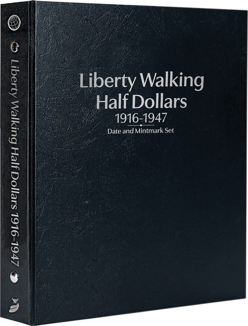 Whitman Prestige Coin Albums - LIBERTY WALKING HALF DOLLARS 1916-1947 BLACK image