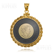 Screw-Top Coin Bezels: Perfect Fit for Your Coins - Toonie Gold Plated Rope image