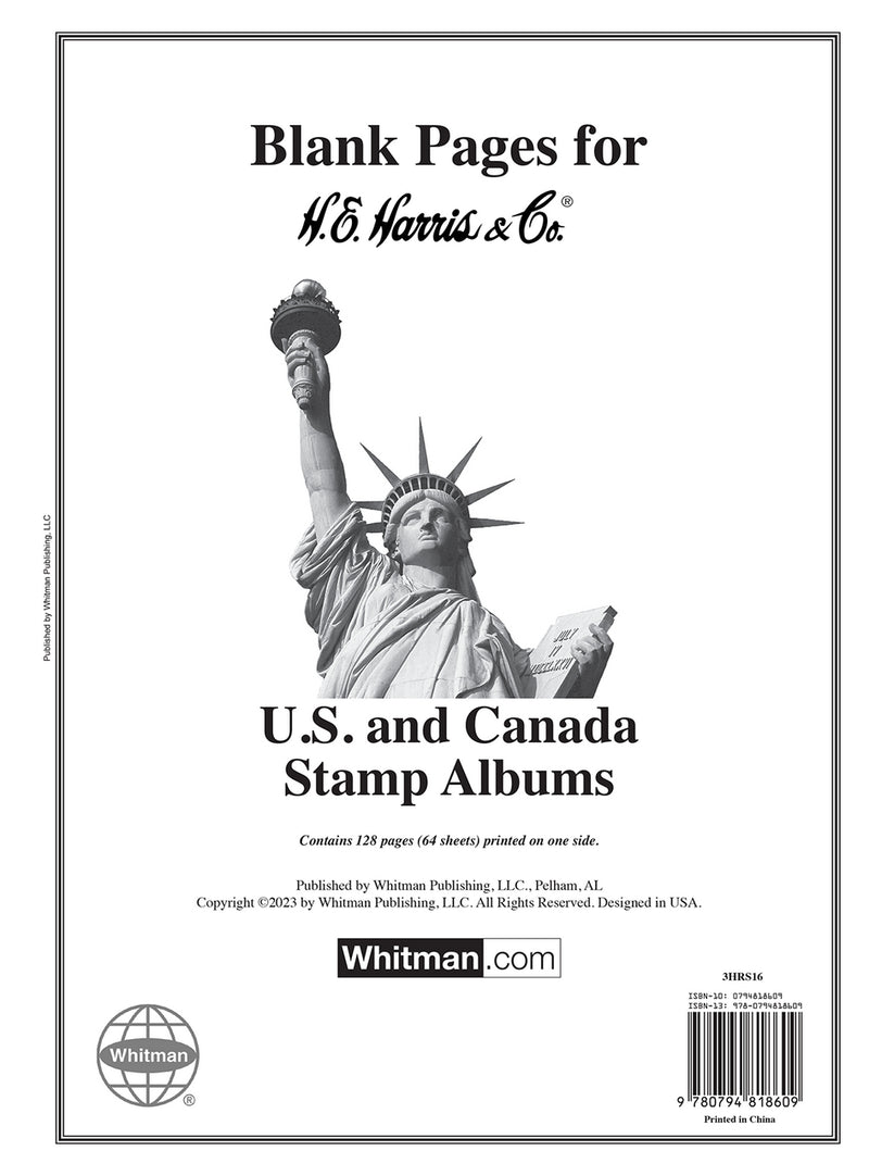Harris Blank Pages for Canada, U.S. and W.W. pages image 0