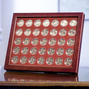 LOUVRE Coin Showcases with BLACK trays (not red as pictured) image 0
