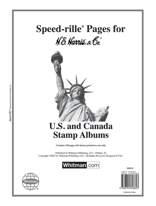 Speed-rille Pages for Canada, U.S. and WW Stamp Albums image 0